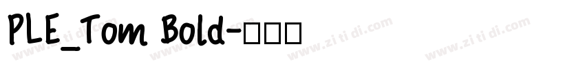PLE_Tom Bold字体转换